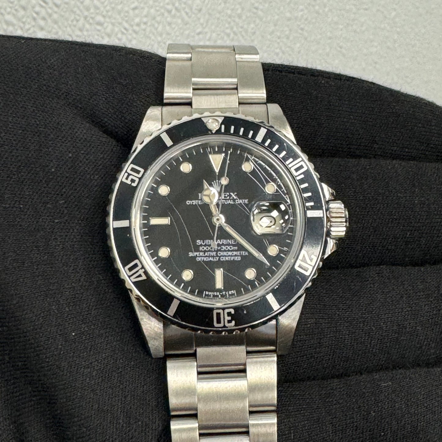 Rolex Submariner 40mm Black "Spider" Dial Watch Ref# 16800