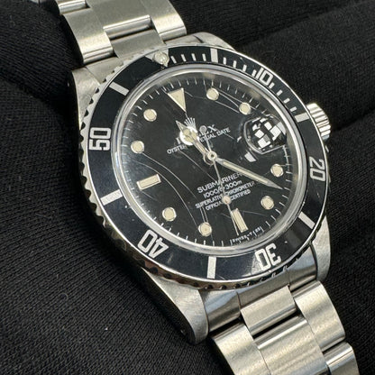 Rolex Submariner 40mm Black "Spider" Dial Watch Ref# 16800 - Happy Jewelers Fine Jewelry Lifetime Warranty