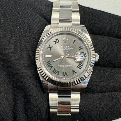 Rolex Datejust 41mm Grey Dial Watch Ref# 126334 - Happy Jewelers Fine Jewelry Lifetime Warranty