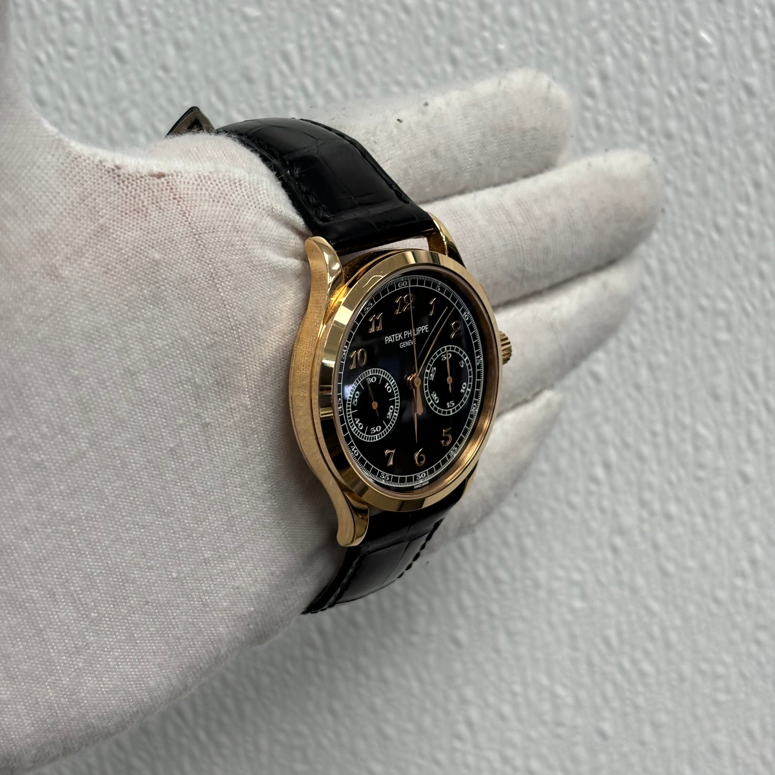 Patek Philippe Chronograph 39mm Black Dial Watch Ref# 5170R-010 - Happy Jewelers Fine Jewelry Lifetime Warranty