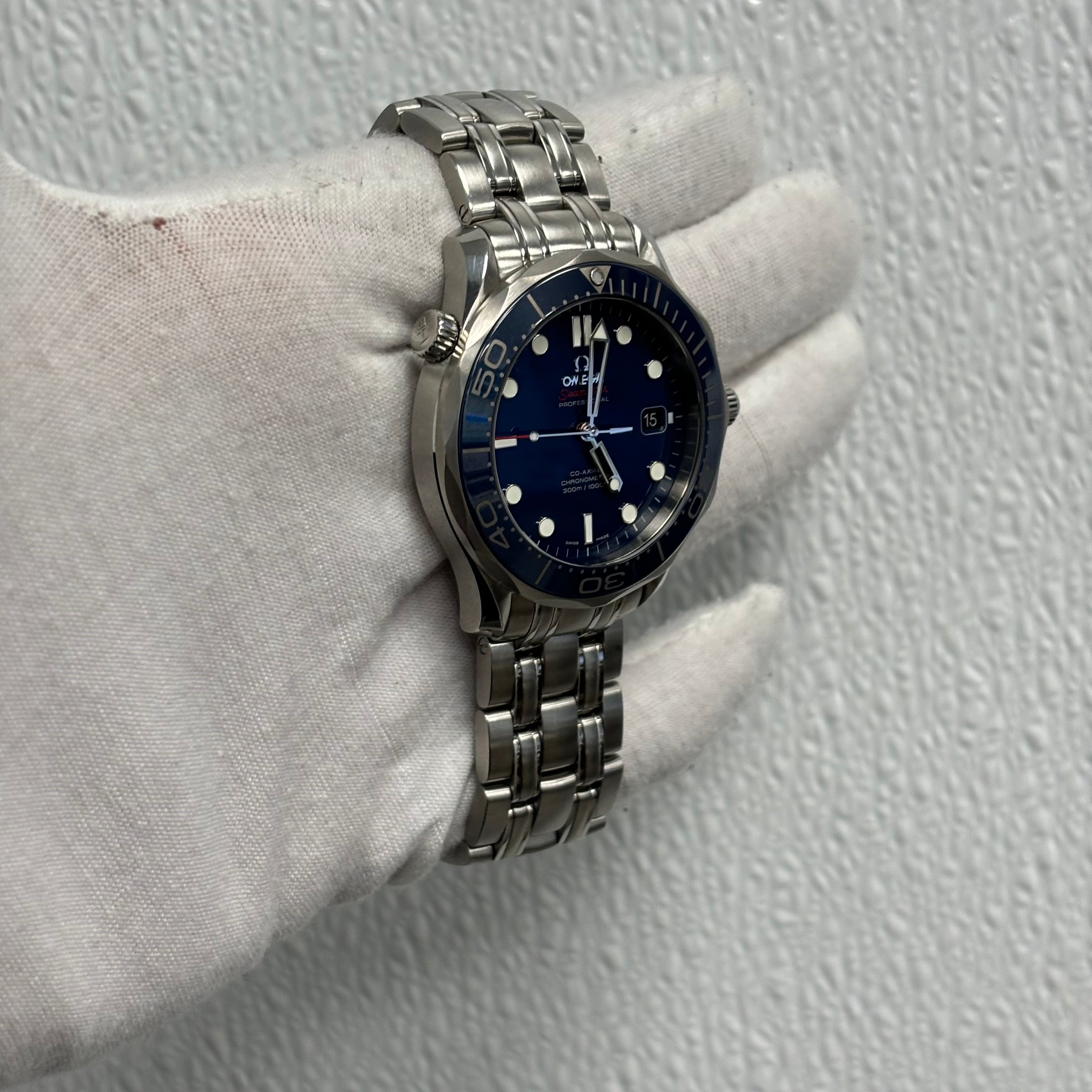 Omega Seamaster 41mm Blue Dial Ref# 212.30.41.20.03.001 - Happy Jewelers Fine Jewelry Lifetime Warranty
