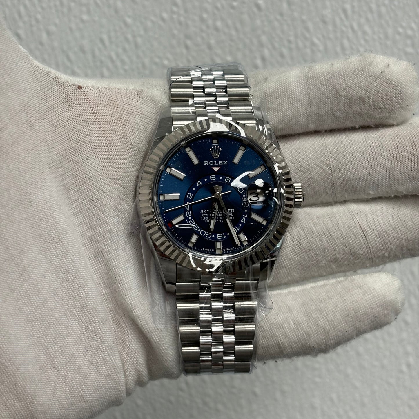 Rolex Sky-Dweller 42mm Blue Dial Watch Ref# 336934