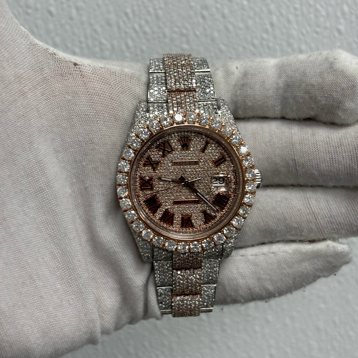 Rolex Datejust 41mm Pave Dial Watch Ref# 116300