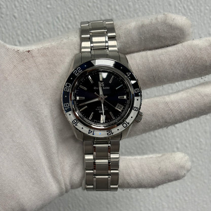 Grand Seiko GMT 40mm Blue Dial Ref# SBGJ237 - Happy Jewelers Fine Jewelry Lifetime Warranty