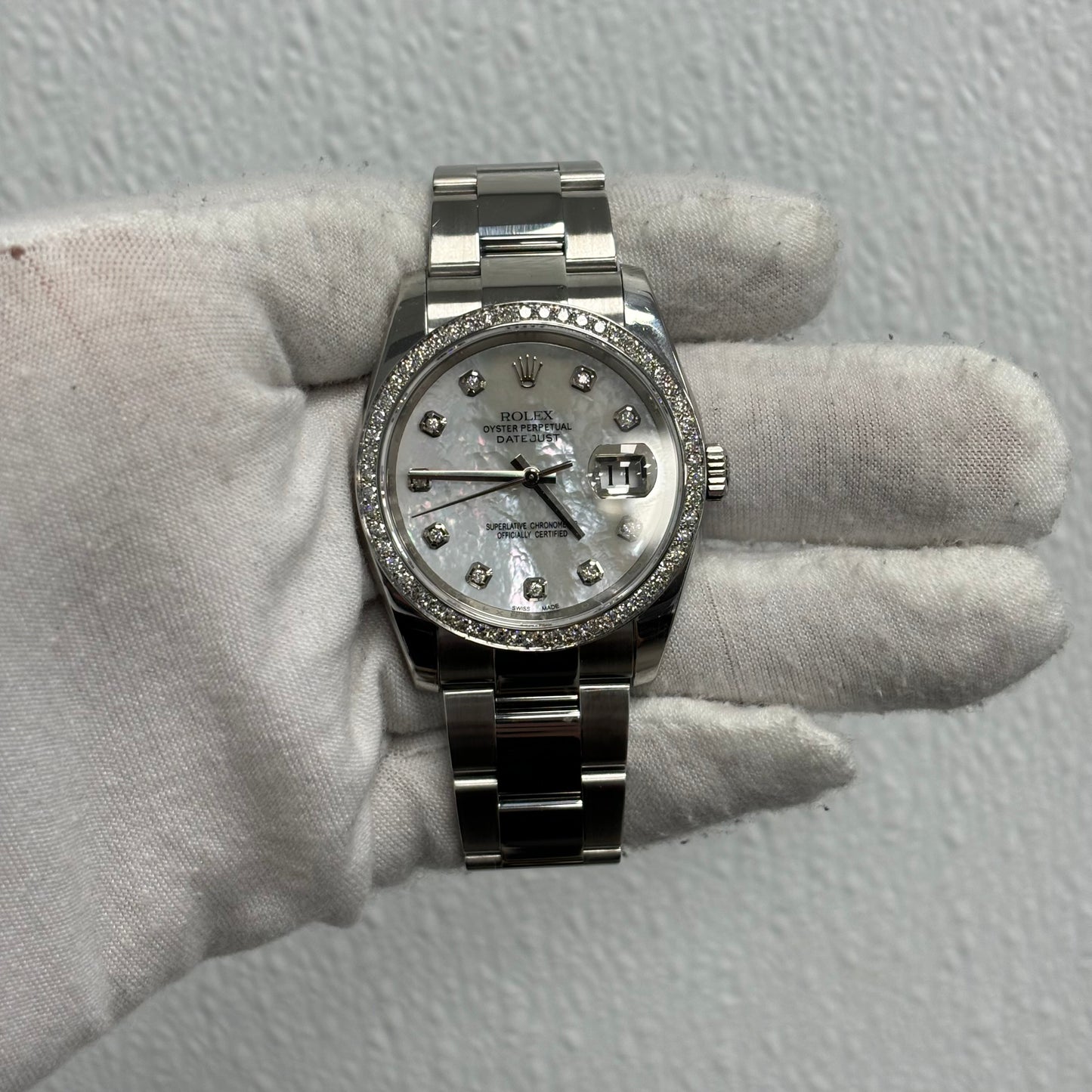 Rolex Datejust 36mm MOP Dial Watch Ref# 116200