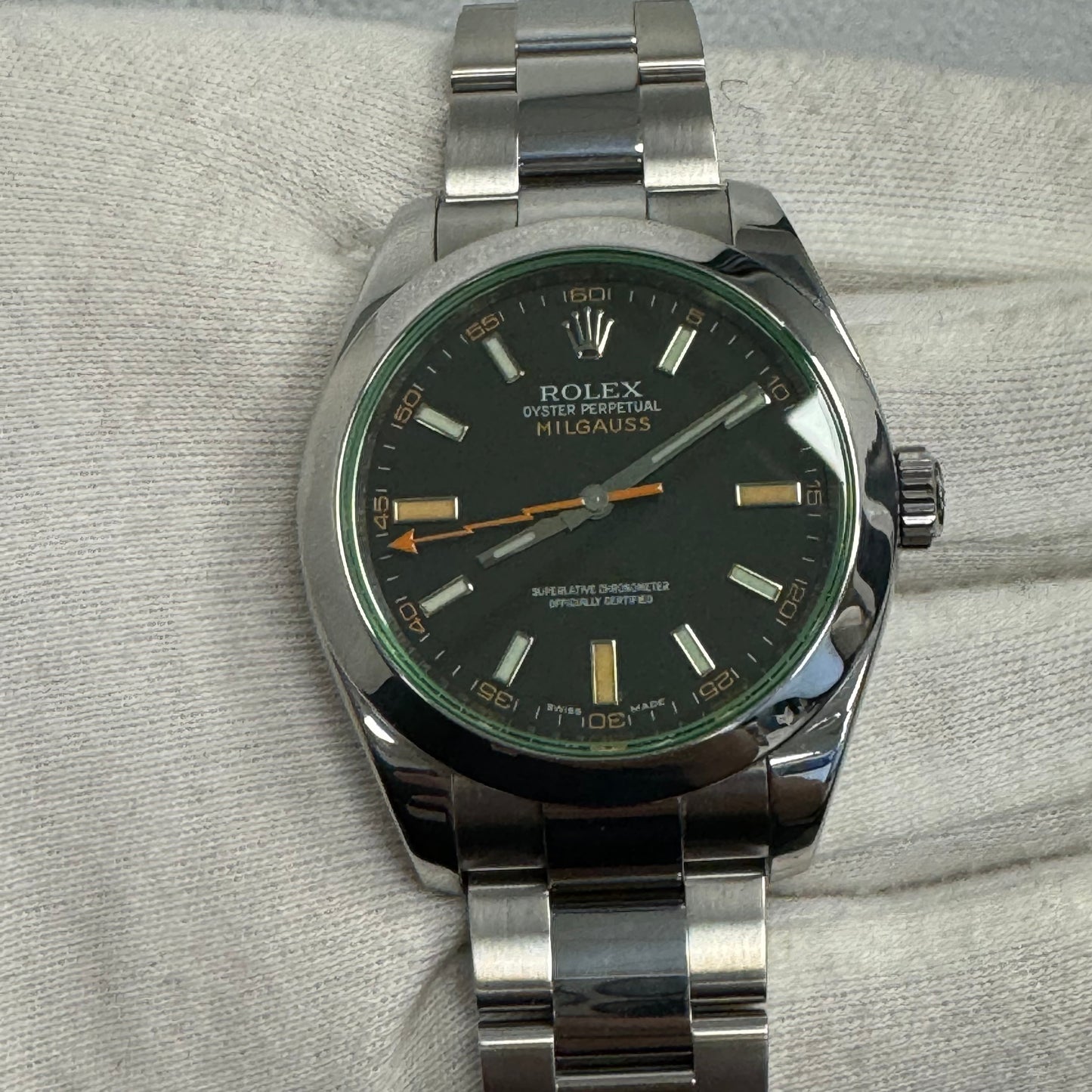 Rolex Milgauss 40mm Black Dial Watch Ref# 116400GV