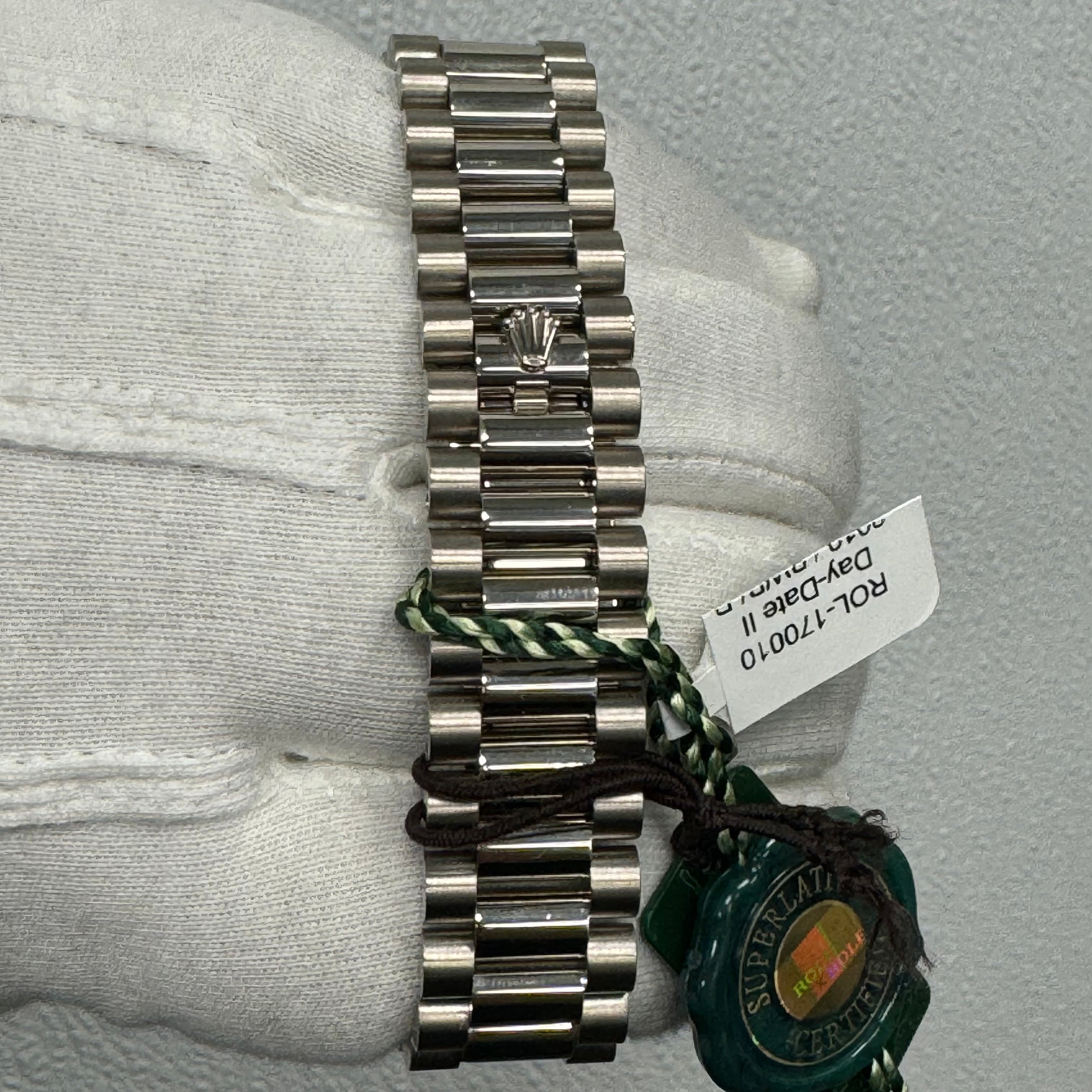 Rolex Day-Date II 41mm Silver Dial Watch Ref# 218239 - Happy Jewelers Fine Jewelry Lifetime Warranty