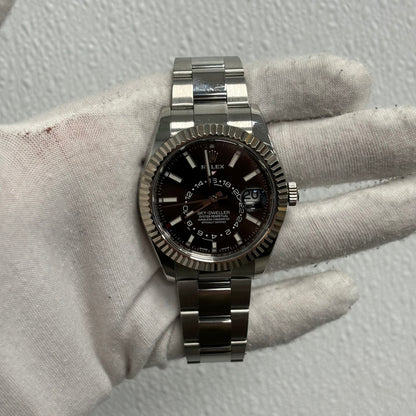 Rolex Sky-Dweller 42mm Black Dial Ref# 326934 - Happy Jewelers Fine Jewelry Lifetime Warranty