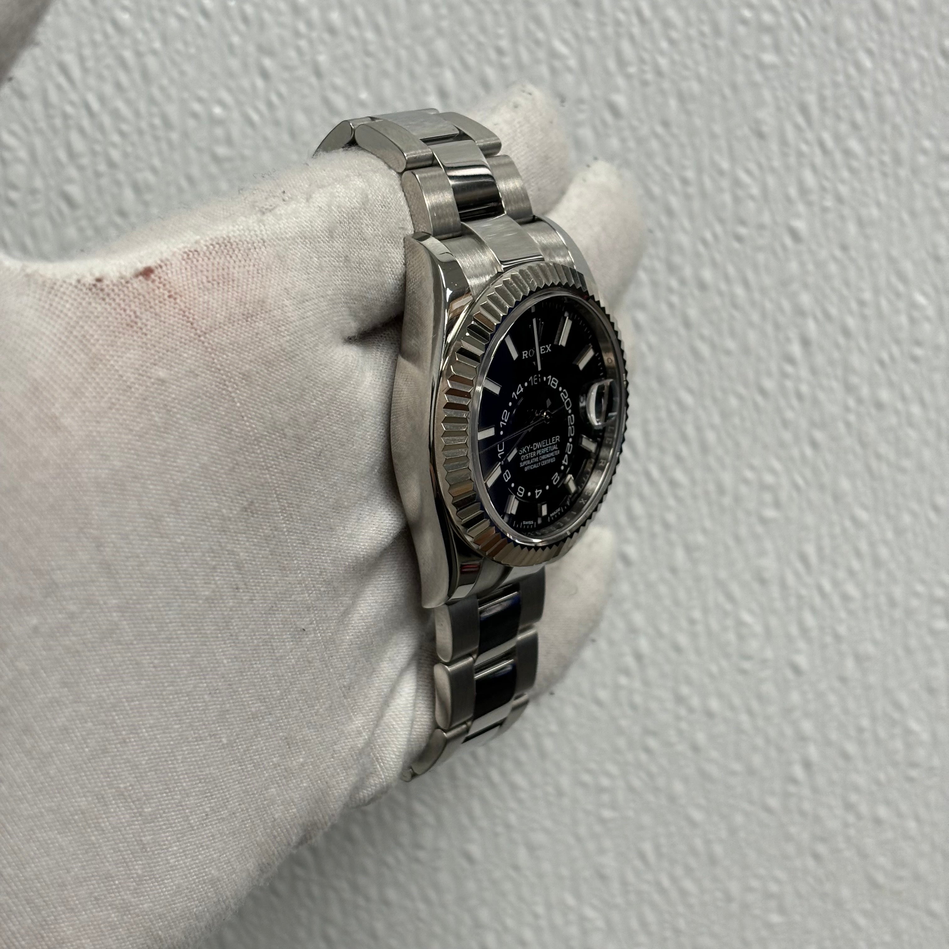 Rolex Sky-Dweller 42mm Black Dial Ref# 326934 - Happy Jewelers Fine Jewelry Lifetime Warranty