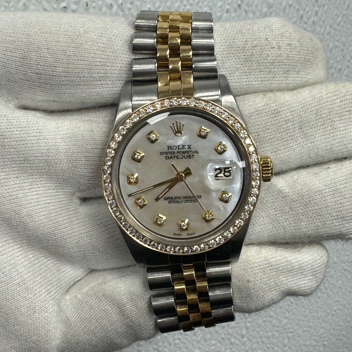 Rolex Datejust 36mm MOP Dial Watch Ref# 1601