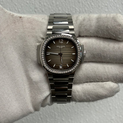 Patek Philippe Nautilus 35mm Grey Dial Watch Ref# 7118/1200A-001 - Happy Jewelers Fine Jewelry Lifetime Warranty