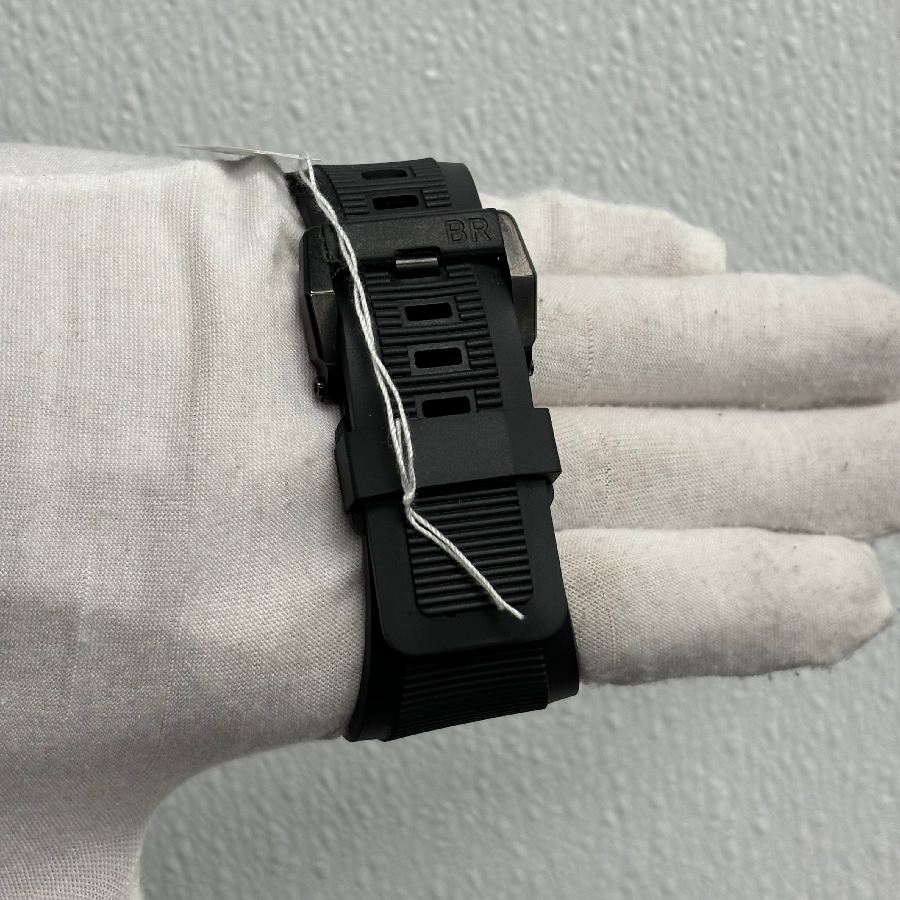 Bell & Ross BR-X1 Chronograph Forged Carbon 48mm Skeleton Stick Dial Watch Reference# BR X1-CE-CF-BLACK - Happy Jewelers Fine Jewelry Lifetime Warranty