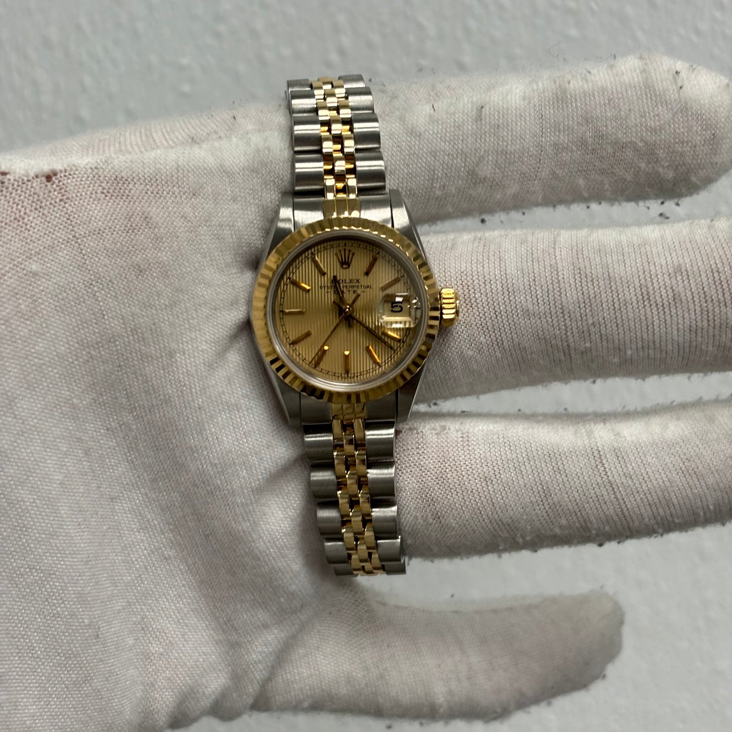 Rolex Datejust 26mm Champagne Dial Watch Ref# 69173