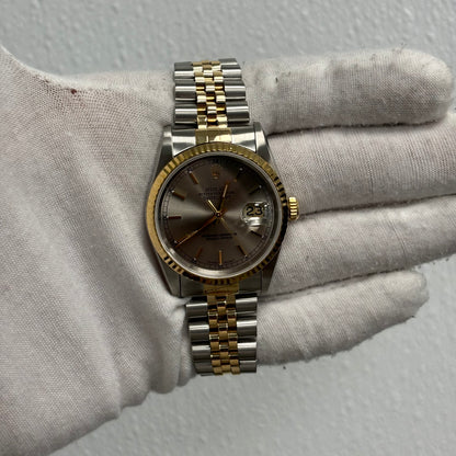 Rolex Datejust 36mm Grey Dial Watch Ref# 16233 - Happy Jewelers Fine Jewelry Lifetime Warranty