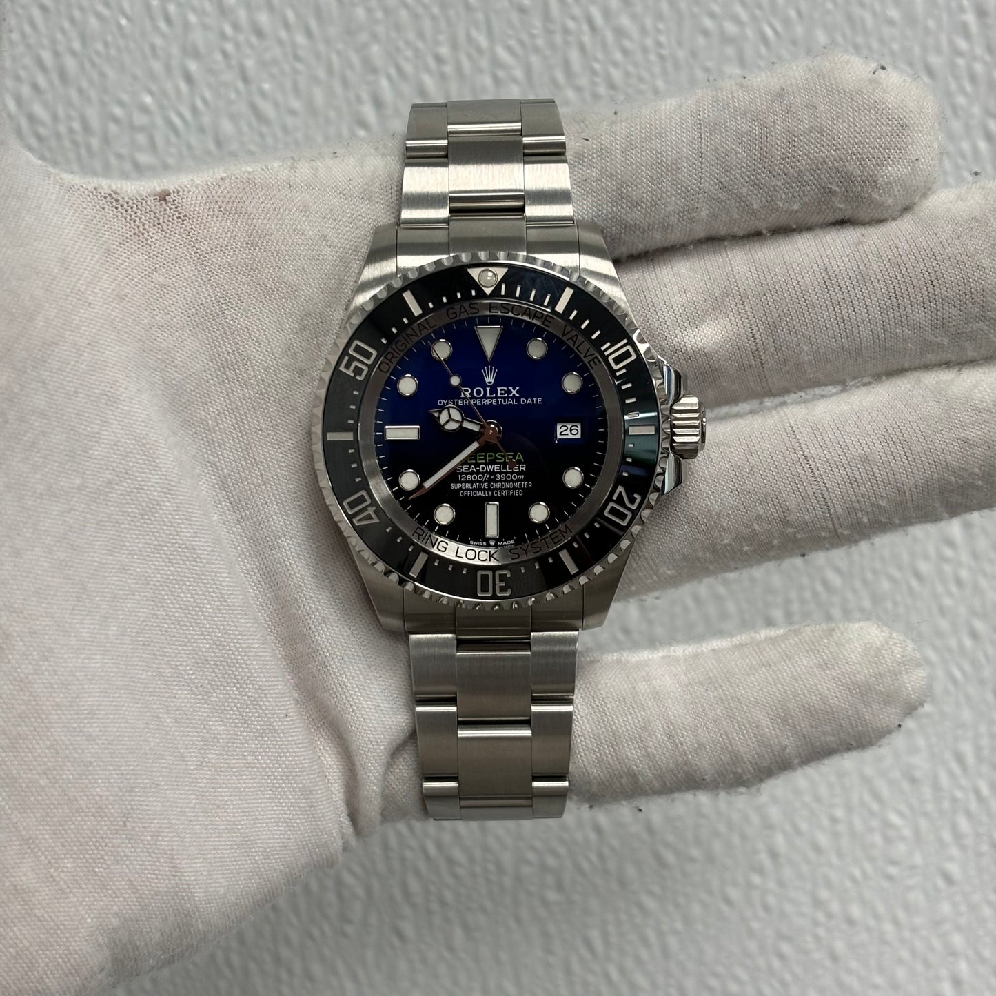 Rolex Sea-Dweller 44mm Black/Blue Dial Watch Ref# 126660