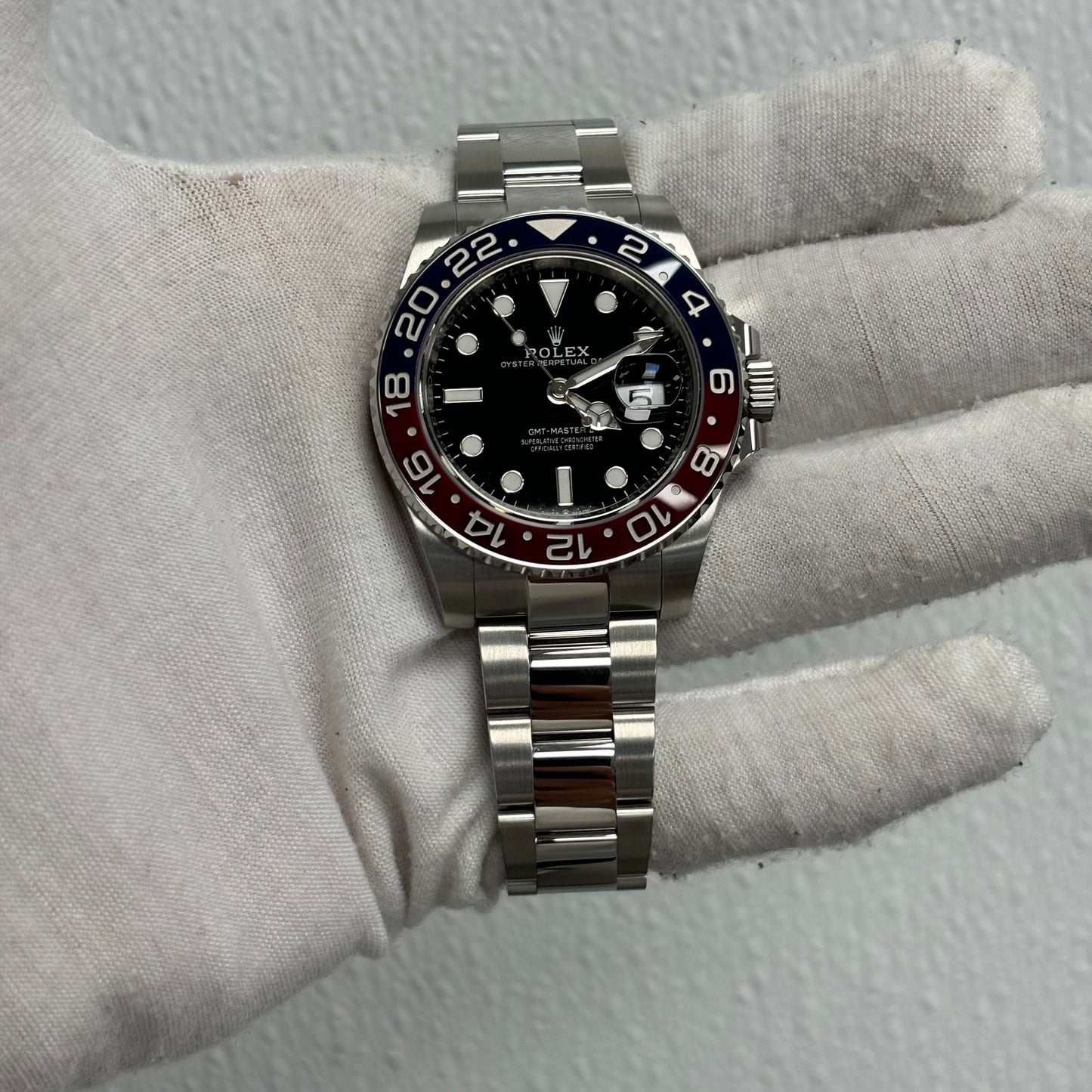 Rolex GMT-Master II 40mm Black Dial Watch Ref# 126710BLRO