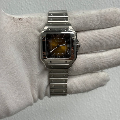 Cartier Santos 35mm Brown Dial Watch Ref# WSSA0065 - Happy Jewelers Fine Jewelry Lifetime Warranty