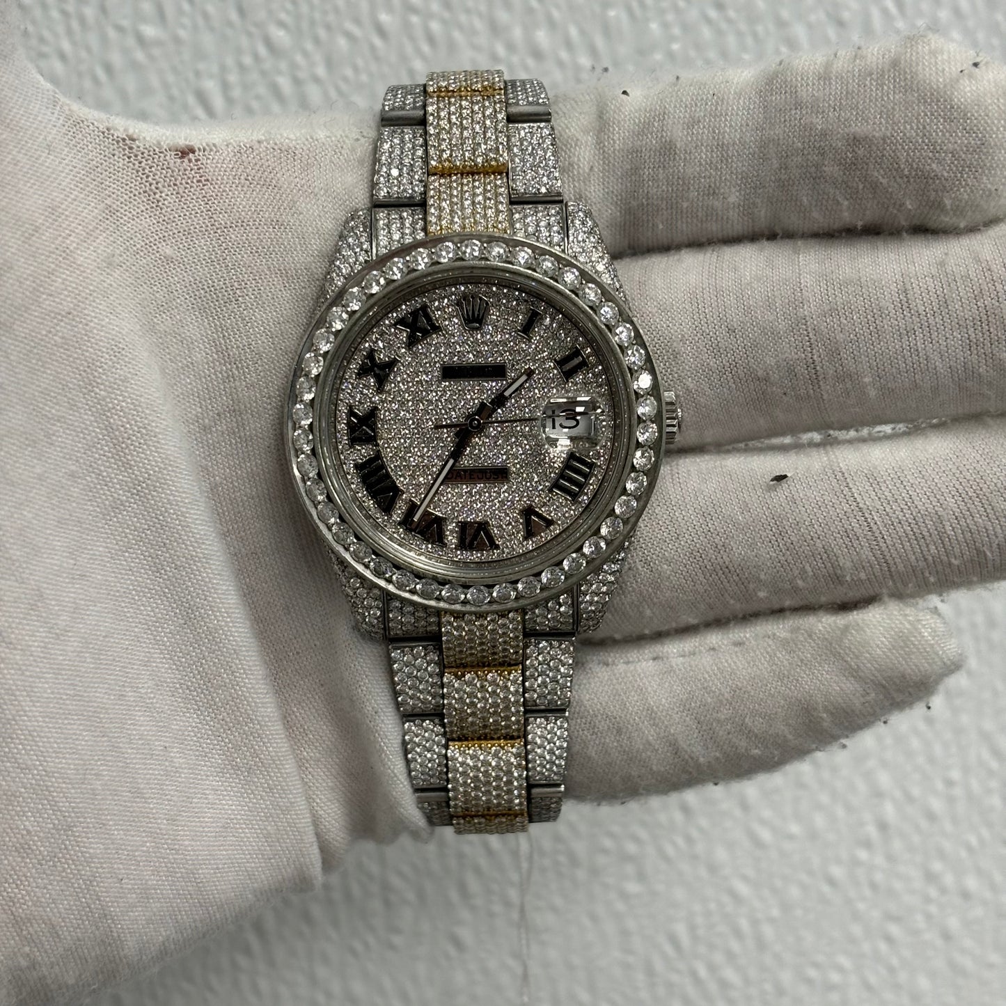 Rolex Datejust 41mm Pave Dial Watch Ref# 126300