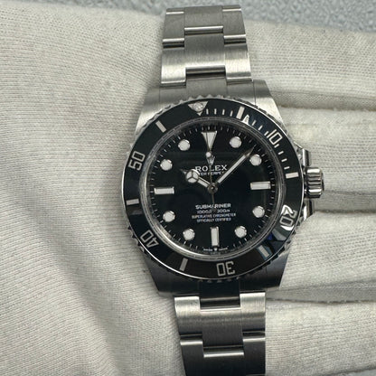 Rolex Submariner No-Date 41mm Black Dial Watch Ref# 124060 - Happy Jewelers Fine Jewelry Lifetime Warranty