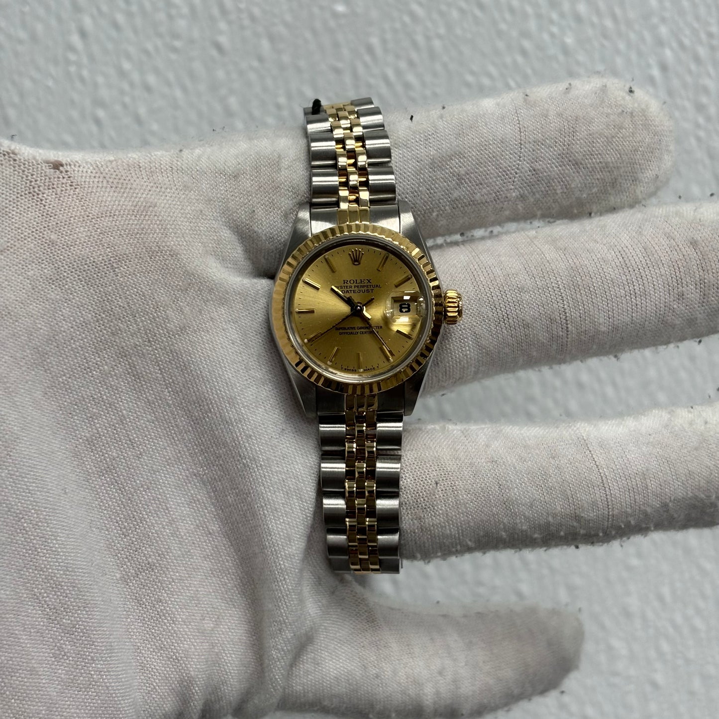 Rolex Datejust 26mm Champagne Dial Watch Ref# 69173