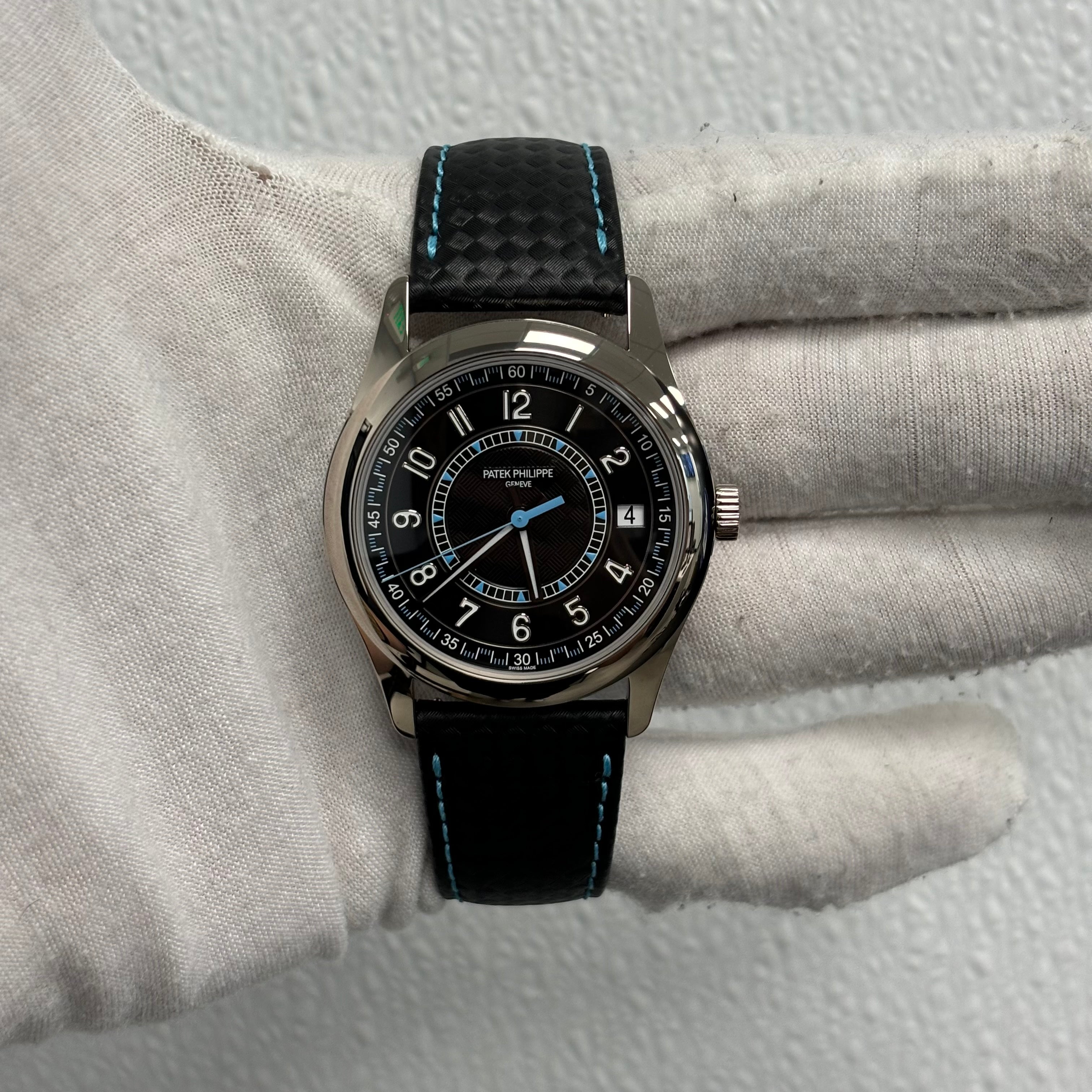 Patek Philippe Calatrava 40mm Black Dial Watch Ref# 6007G-011 - Happy Jewelers Fine Jewelry Lifetime Warranty