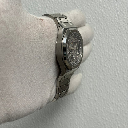 Audemars Piguet Royal Oak Skeleton Dial Watch Ref# 26735ST.OO.1320ST.02 - Happy Jewelers Fine Jewelry Lifetime Warranty