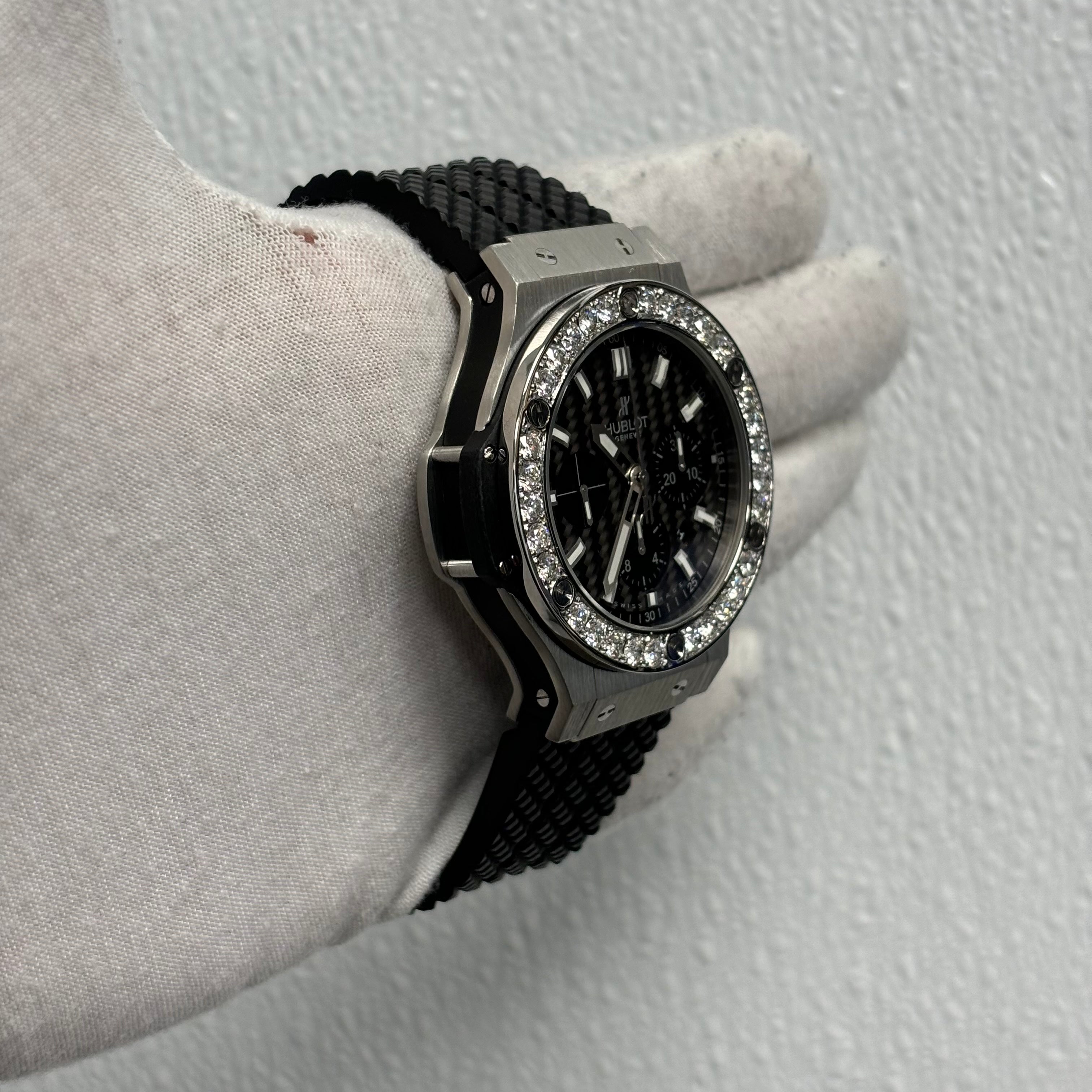 Hublot Big Bang 44mm Carbon Dial Watch Ref# 301.SM.1770.GR - Happy Jewelers Fine Jewelry Lifetime Warranty