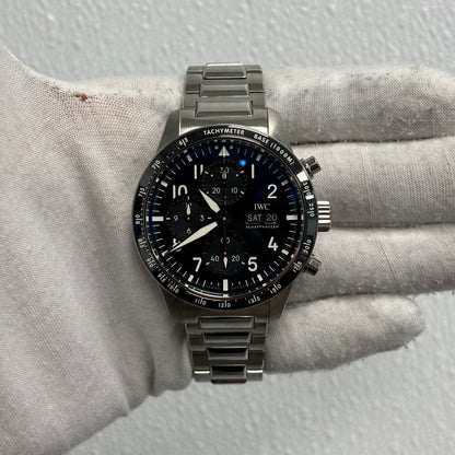 IWC Pilot 41mm Black Dial Watch Ref# IW388304 - Happy Jewelers Fine Jewelry Lifetime Warranty