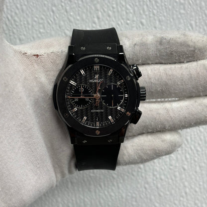 Hublot Classic Fusion 42mm Carbon Dial Watch Ref# 541.CM.1771.RX - Happy Jewelers Fine Jewelry Lifetime Warranty