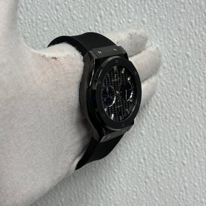 Hublot Classic Fusion 42mm Carbon Dial Watch Ref# 541.CM.1771.RX - Happy Jewelers Fine Jewelry Lifetime Warranty