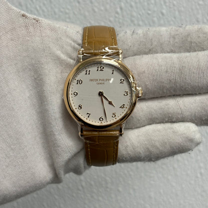 Patek Philippe Calatrava 34mm White Dial Watch Ref# 7200R-001 - Happy Jewelers Fine Jewelry Lifetime Warranty