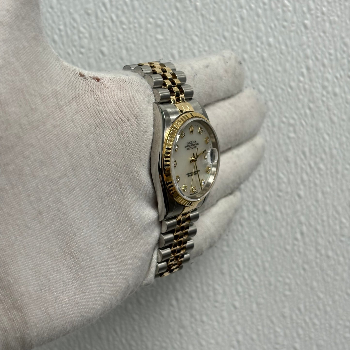 Rolex Datejust 36mm MOP Dial Watch Ref# 16233