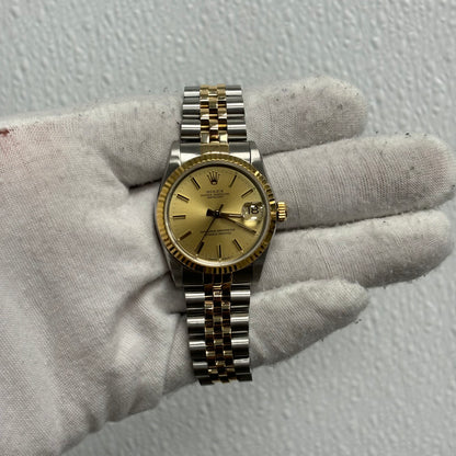 Rolex Datejust 31mm Champagne Dial Ref# 68273 - Happy Jewelers Fine Jewelry Lifetime Warranty