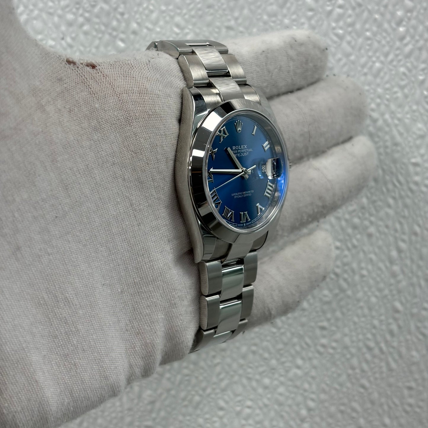 Rolex Datejust 41mm Blue Dial Watch Ref# 126300