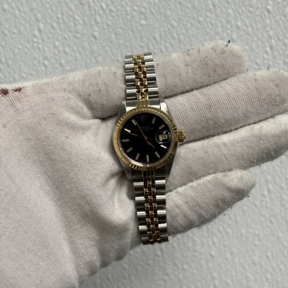 Rolex Datejust 26mm Black Watch Dial Ref# 69173 - Happy Jewelers Fine Jewelry Lifetime Warranty