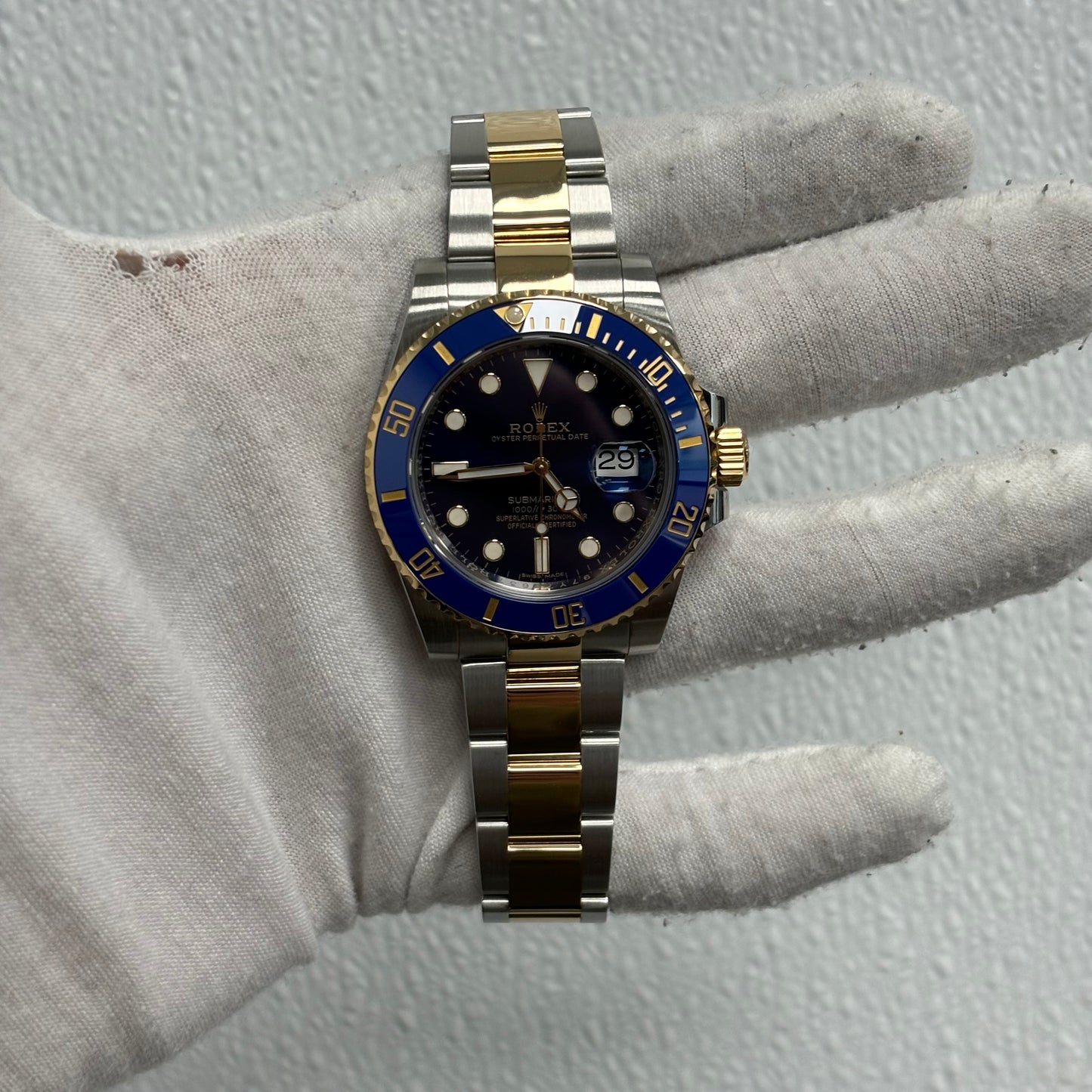 Rolex Submariner 40mm Blue Dial Watch Ref# 116613LB