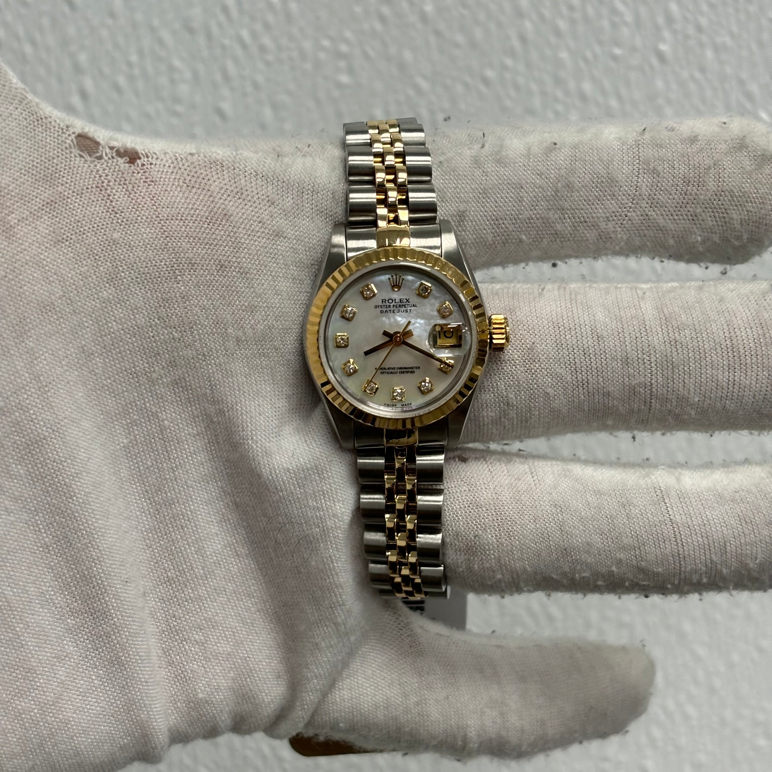 ROLEX DATEJUST 69173G 金属コマ 2コマ ROLEX 純正 K18YG SS コンビ コマ 駒 デイトジャスト ジュビリーブレス