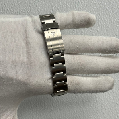 Rolex Oyster Perpetual 41mm Turquoise Stick Dial Watch Ref# 124300 - Happy Jewelers Fine Jewelry Lifetime Warranty