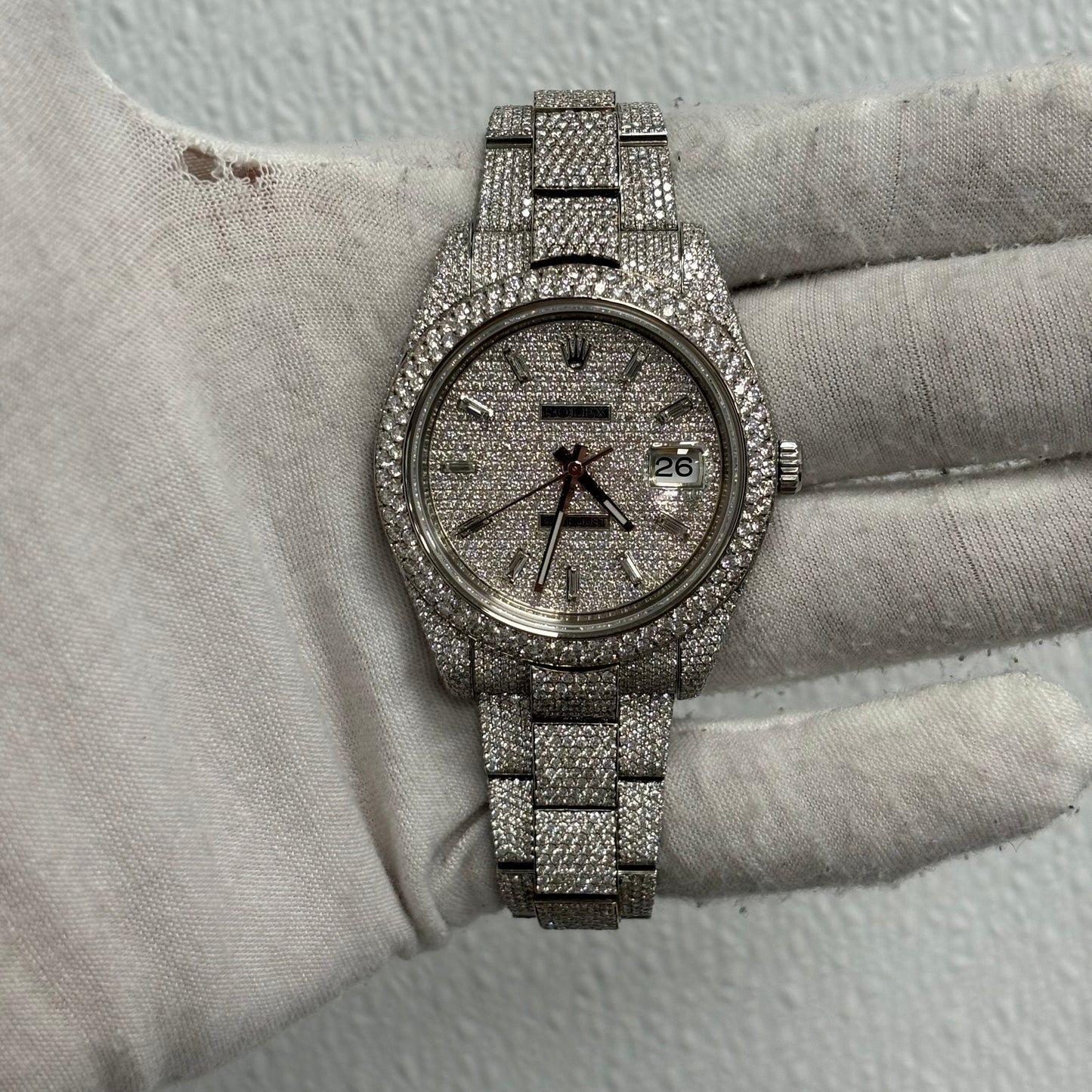 Rolex Datejust 41mm Pave Dial Watch Ref# 116334