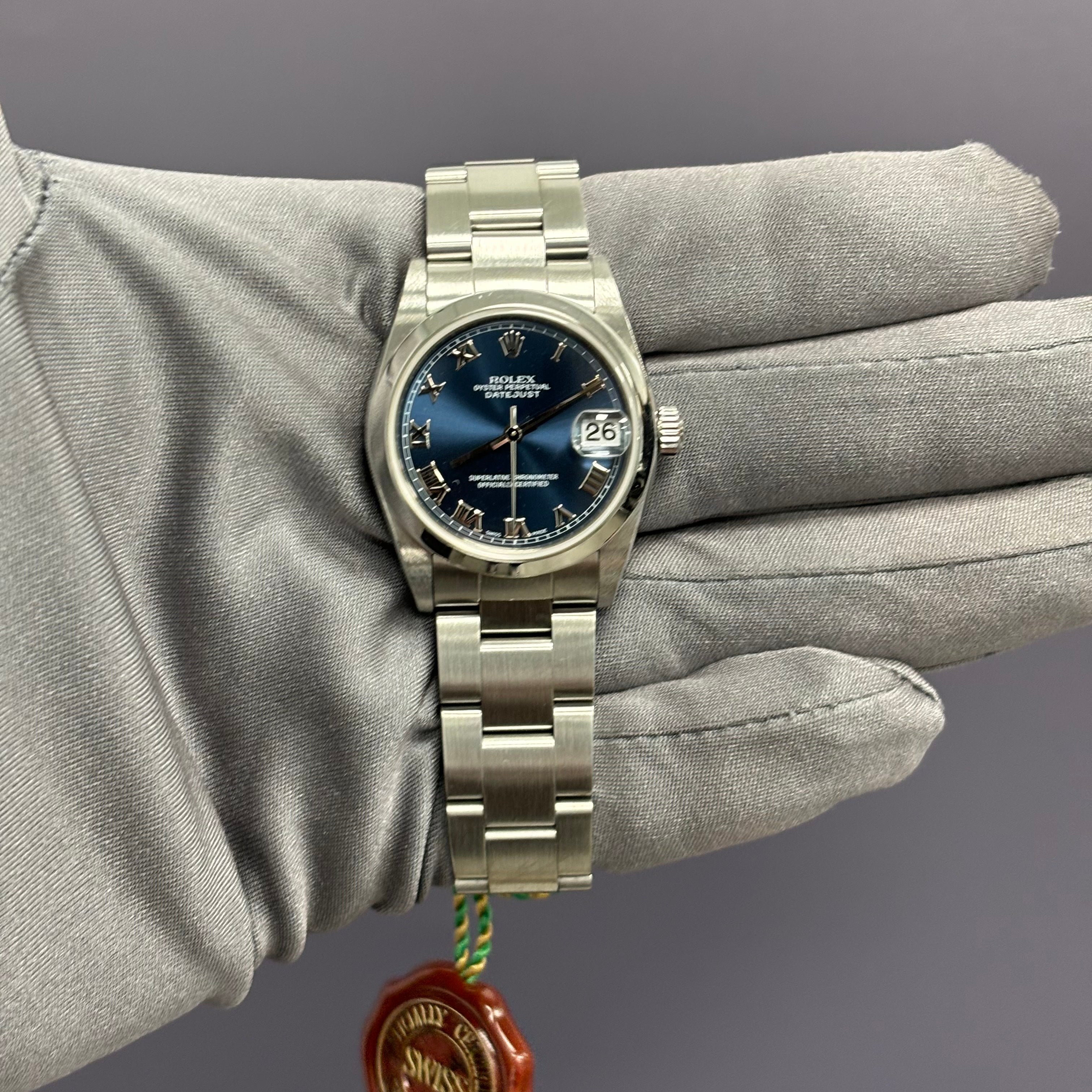 Rolex Datejust 31mm Blue Dial Watch Ref# 78240 – Happy Jewelers
