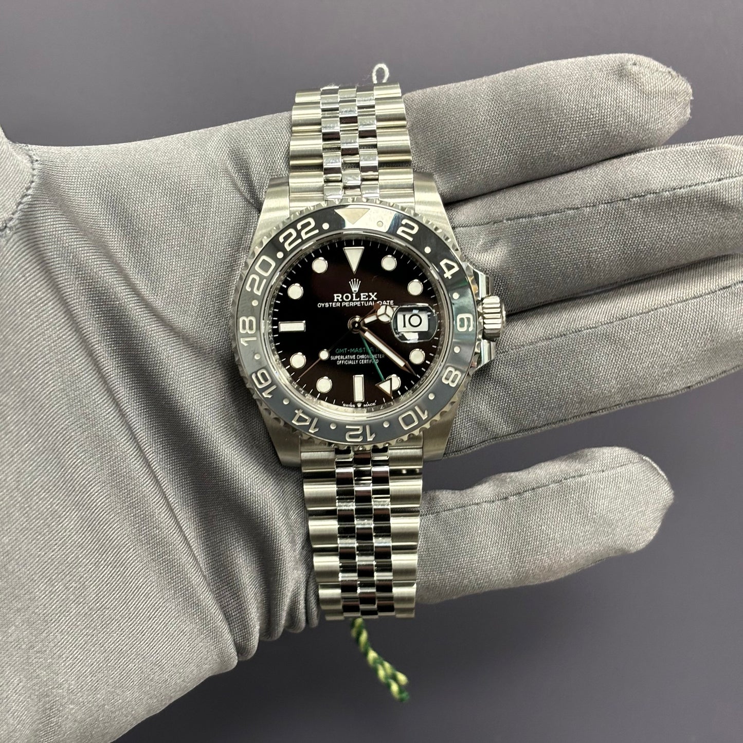 Rolex GMT-Master II 40mm Black Dial Ref# 126710GRNR