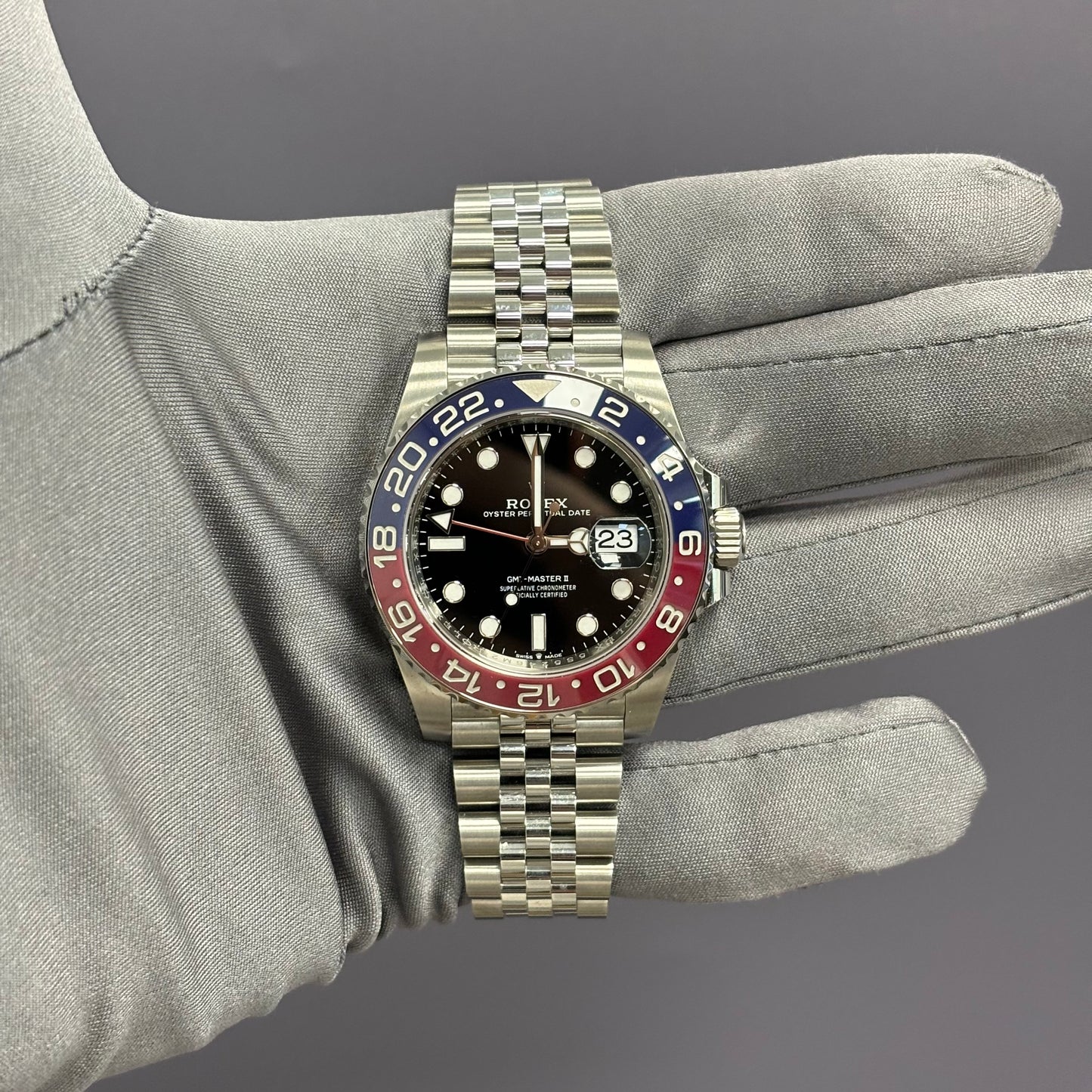 Rolex GMT-Master II 40mm Black Dial Watch Ref# 126710BLRO