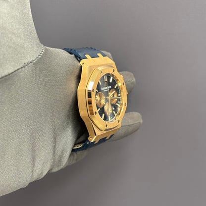 Audemars Piguet Royal Oak 41mm Blue Dial Watch Ref# 26331OR.OO.D315CR.01 - Happy Jewelers Fine Jewelry Lifetime Warranty