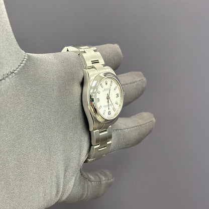 Rolex Oyster Perpetual 31mm White Dial Watch Ref# 177200 - Happy Jewelers Fine Jewelry Lifetime Warranty