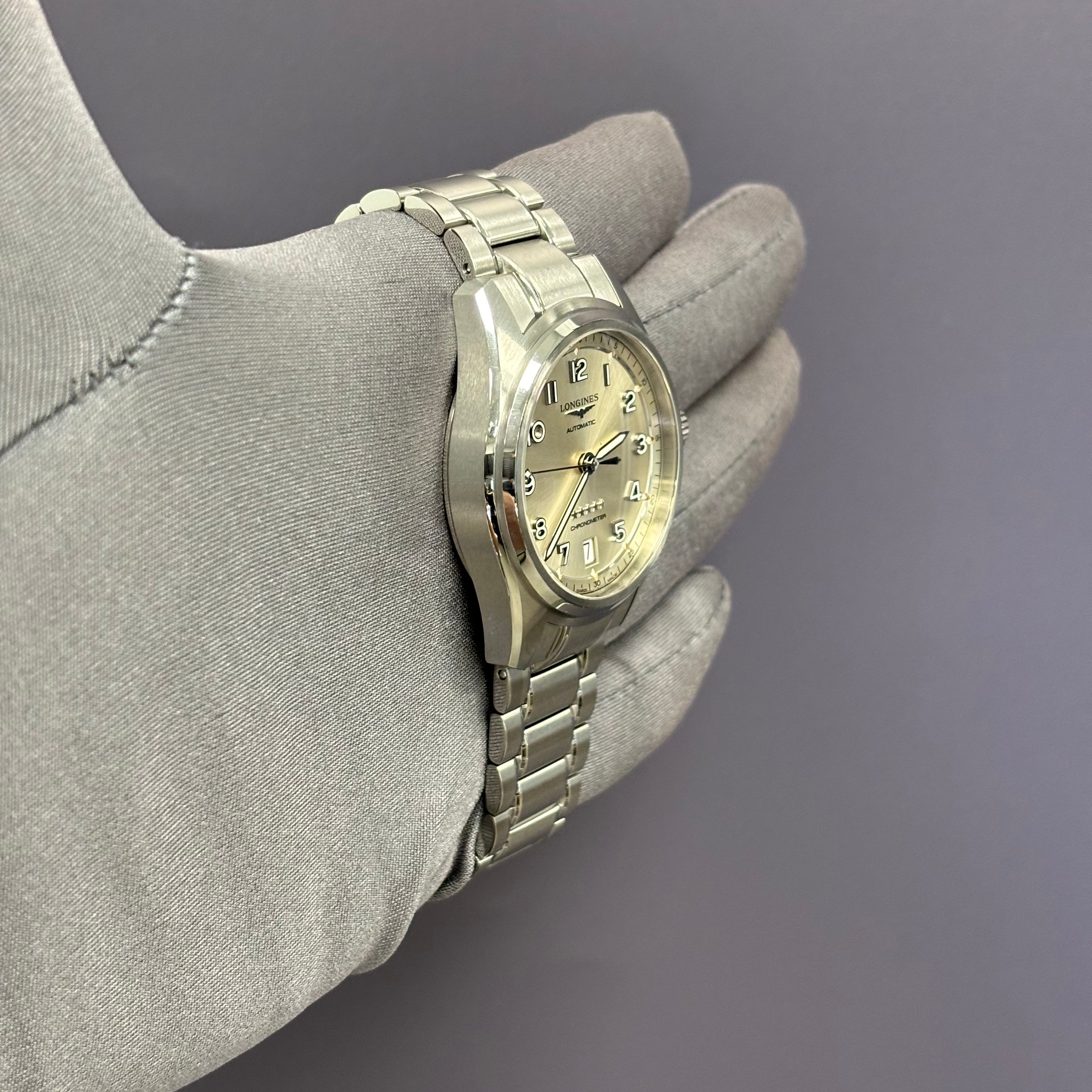 Longines Spirit 37mm Silver Dial Watch Ref# L3.410.4.63.6 - Happy Jewelers Fine Jewelry Lifetime Warranty