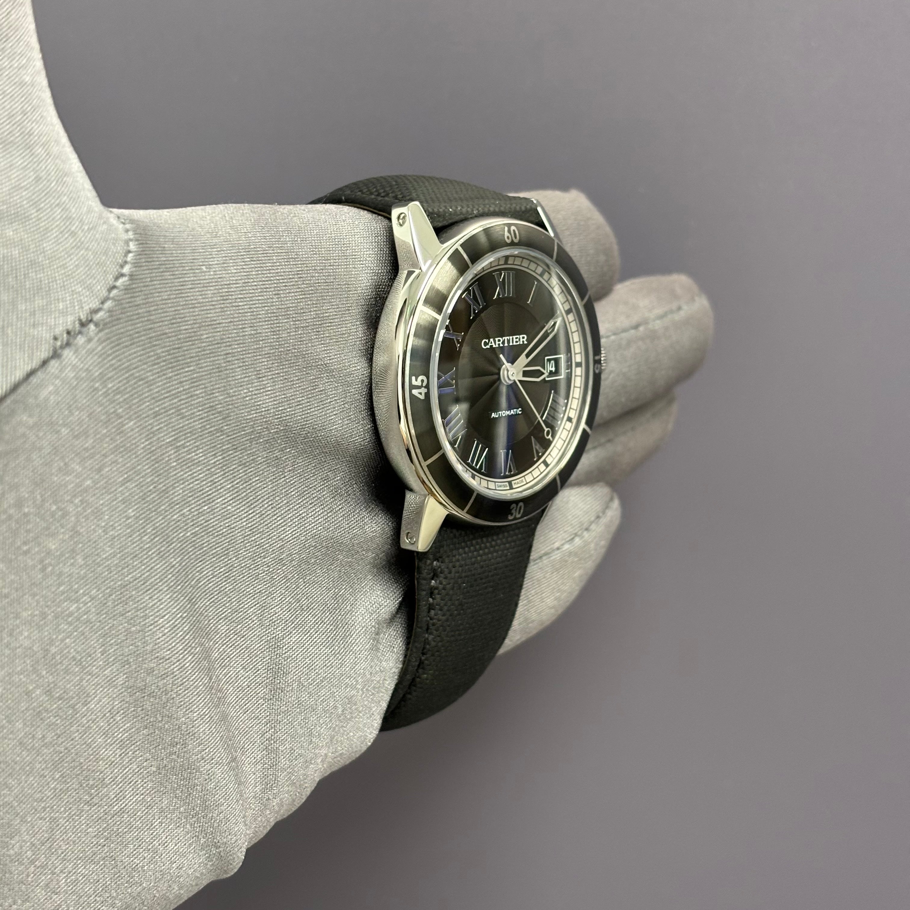 Cartier Ronde 42mm Grey Dial Watch Ref# WSRN0003 - Happy Jewelers Fine Jewelry Lifetime Warranty