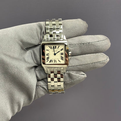 Cartier Santos 26mm White Dial Ref# W25065Z5 - Happy Jewelers Fine Jewelry Lifetime Warranty