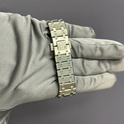 Audemars Piguet 37mm White Dial Ref# 15450ST.OO.1256ST.01 - Happy Jewelers Fine Jewelry Lifetime Warranty