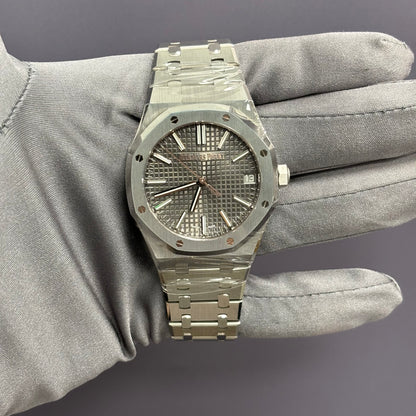 Audemars Piguet Royal Oak 41mm Grey Dial Watch Ref# 15510ST.OO.1320ST.10 - Happy Jewelers Fine Jewelry Lifetime Warranty