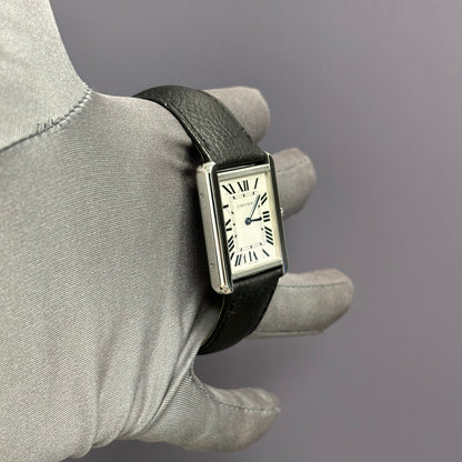 Cartier Tank 27.5mm White Dial Watch Ref# WSTA0028 - Happy Jewelers Fine Jewelry Lifetime Warranty